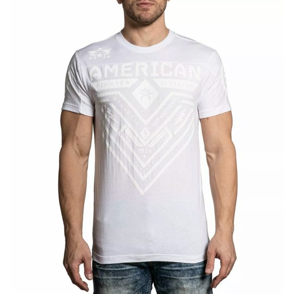 AMERICAN FIGHTER Men's T-Shirt S/S CRYSTAL RIVER - Picture 1 of 9